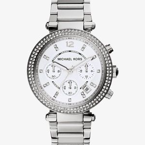 Michael Kors Parker Silver-Tone Watch
